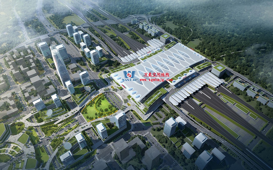 重慶東站站房正在加速建設(shè)，全力繪就項(xiàng)目新篇章