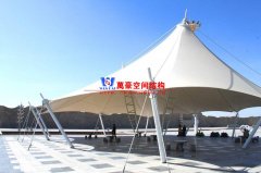 張拉膜涼亭有什么優(yōu)點？一般張拉膜結(jié)構(gòu)涼亭價格是多少？