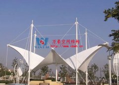膜結構遮陽棚安裝哪家好？為什么膜結構遮陽棚選萬豪？
